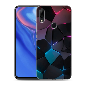 Силиконовый противоударный чехол на Huawei P Smart Z с принтом Геометрия неона Силиконовый противоударный чехол на Huawei P Smart Z с принтом Геометрия неона