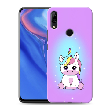 Силиконовый противоударный чехол на Huawei P Smart Z с принтом Единорог Силиконовый противоударный чехол на Huawei P Smart Z с принтом Единорог