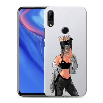 Силиконовый противоударный чехол на Huawei P Smart Z с принтом Женские принты Силиконовый противоударный чехол на Huawei P Smart Z с принтом Женские принты