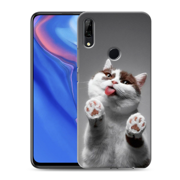 Силиконовый противоударный чехол на Huawei P Smart Z с принтом Коты Силиконовый противоударный чехол на Huawei P Smart Z с принтом Коты