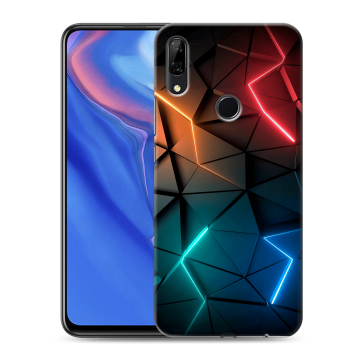 Силиконовый противоударный чехол на Huawei P Smart Z с принтом Абстракция неон Силиконовый противоударный чехол на Huawei P Smart Z с принтом Абстракция неон