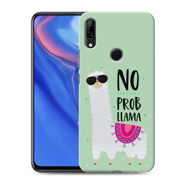 Силиконовый противоударный чехол на Huawei P Smart Z с принтом Лама Силиконовый противоударный чехол на Huawei P Smart Z с принтом Лама