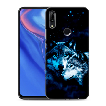 Силиконовый противоударный чехол на Huawei P Smart Z с принтом Волки Силиконовый противоударный чехол на Huawei P Smart Z с принтом Волки