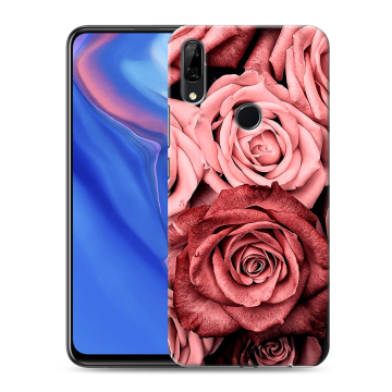 Силиконовый противоударный чехол на Huawei P Smart Z с принтом Цветы розы Силиконовый противоударный чехол на Huawei P Smart Z с принтом Цветы розы