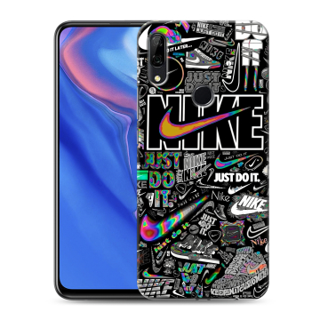 Силиконовый противоударный чехол на Huawei P Smart Z с принтом Найк Силиконовый противоударный чехол на Huawei P Smart Z с принтом Найк
