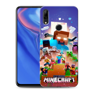 Силиконовый противоударный чехол на Huawei P Smart Z с принтом Майнкрафт Minecraft Силиконовый противоударный чехол на Huawei P Smart Z с принтом Майнкрафт Minecraft