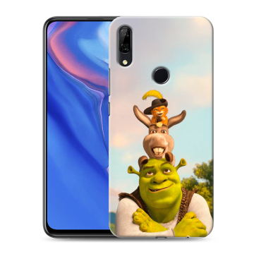 Силиконовый противоударный чехол на Huawei P Smart Z с принтом Шрек Shrek Силиконовый противоударный чехол на Huawei P Smart Z с принтом Шрек Shrek