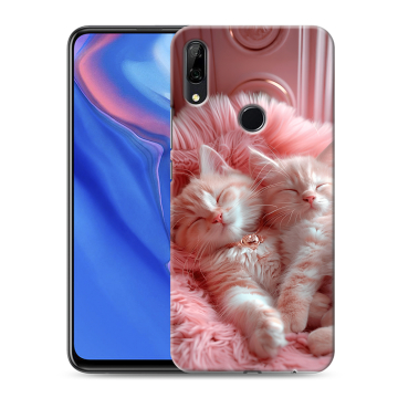 Силиконовый противоударный чехол на Huawei P Smart Z с принтом котята котики Силиконовый противоударный чехол на Huawei P Smart Z с принтом котята котики