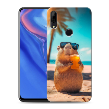 Силиконовый противоударный чехол на Huawei P Smart Z с принтом Капибара