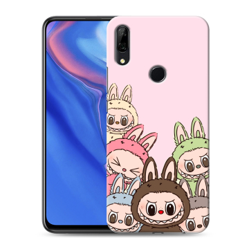 Силиконовый противоударный чехол на Huawei P Smart Z с принтом Лабубу Силиконовый противоударный чехол на Huawei P Smart Z с принтом Лабубу