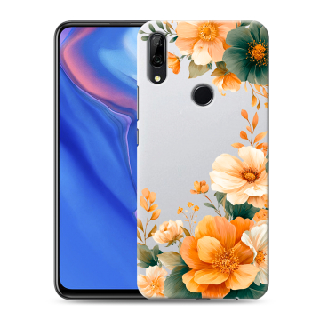 Силиконовый противоударный чехол на Huawei P Smart Z с принтом Цветы принт Силиконовый противоударный чехол на Huawei P Smart Z с принтом Цветы принт