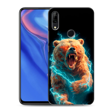 Силиконовый противоударный чехол на Huawei P Smart Z с принтом Медведь Силиконовый противоударный чехол на Huawei P Smart Z с принтом Медведь