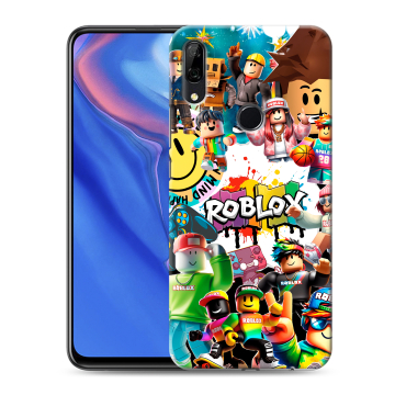 Силиконовый противоударный чехол на Huawei P Smart Z с принтом Roblox Роблокс Силиконовый противоударный чехол на Huawei P Smart Z с принтом Roblox Роблокс