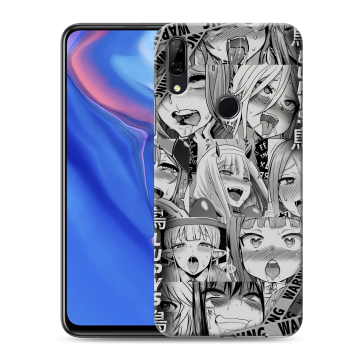 Силиконовый противоударный чехол на Huawei P Smart Z с принтом Ahegao Ахегао Аниме Силиконовый противоударный чехол на Huawei P Smart Z с принтом Ahegao Ахегао Аниме