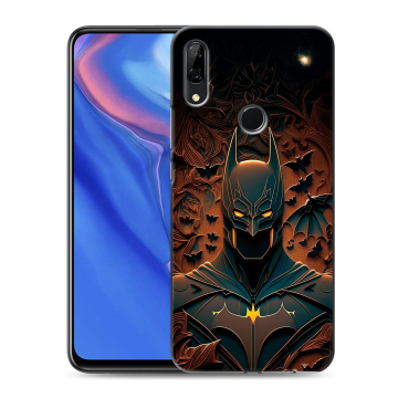 Силиконовый противоударный чехол на Huawei P Smart Z с принтом Batman Бэтмен Силиконовый противоударный чехол на Huawei P Smart Z с принтом Batman Бэтмен