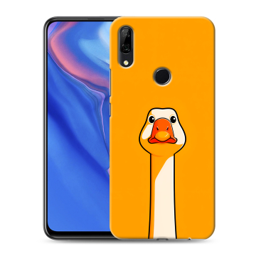 Силиконовый противоударный чехол на Huawei P Smart Z с принтом Смешная утка Силиконовый противоударный чехол на Huawei P Smart Z с принтом Смешная утка