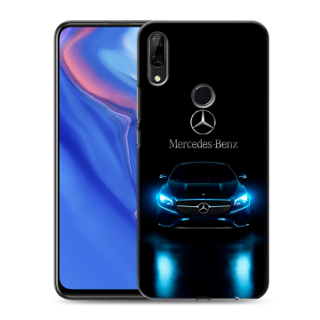 Силиконовый противоударный чехол на Huawei P Smart Z с принтом Mercedes Мерседес
