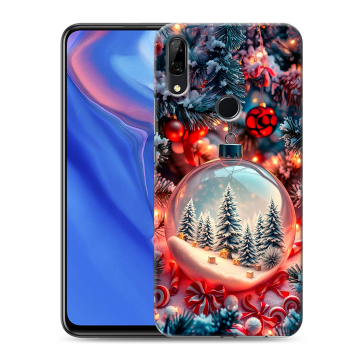 Силиконовый противоударный чехол на Huawei P Smart Z с принтом Новый год Силиконовый противоударный чехол на Huawei P Smart Z с принтом Новый год