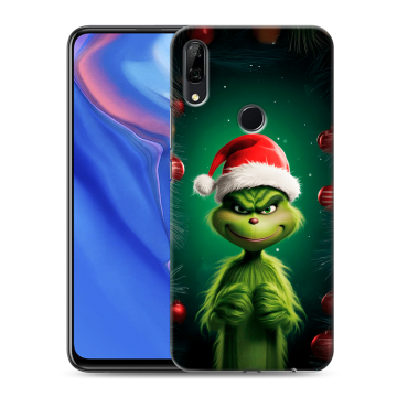 Силиконовый противоударный чехол на Huawei P Smart Z с принтом Гринч Новый год Рождество Силиконовый противоударный чехол на Huawei P Smart Z с принтом Гринч Новый год Рождество