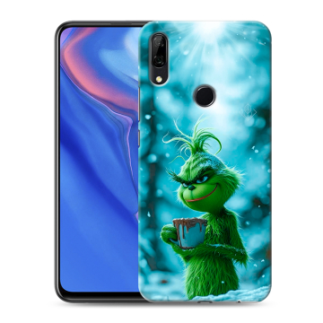 Силиконовый противоударный чехол на Huawei P Smart Z с принтом Новый год гринч Силиконовый противоударный чехол на Huawei P Smart Z с принтом Новый год гринч