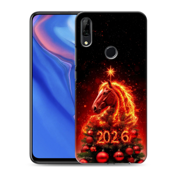 Силиконовый противоударный чехол на Huawei P Smart Z с принтом Новый год Силиконовый противоударный чехол на Huawei P Smart Z с принтом Новый год