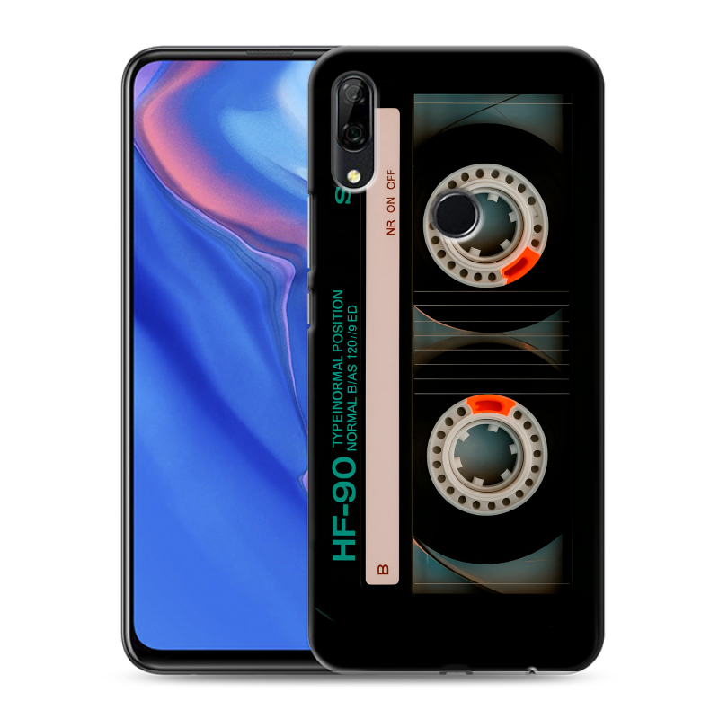 Силиконовый противоударный чехол на Huawei P Smart Z с принтом Кассета Силиконовый противоударный чехол на Huawei P Smart Z с принтом Кассета