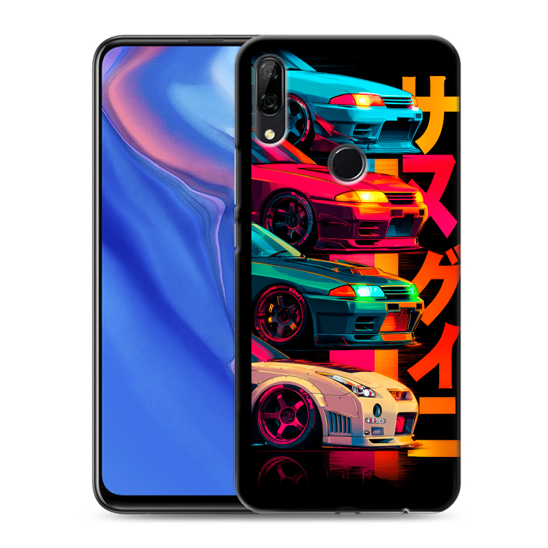 Пластиковый чехол на Huawei P Smart Z с принтом Гоночные машины Пластиковый чехол на Huawei P Smart Z с принтом Гоночные машины