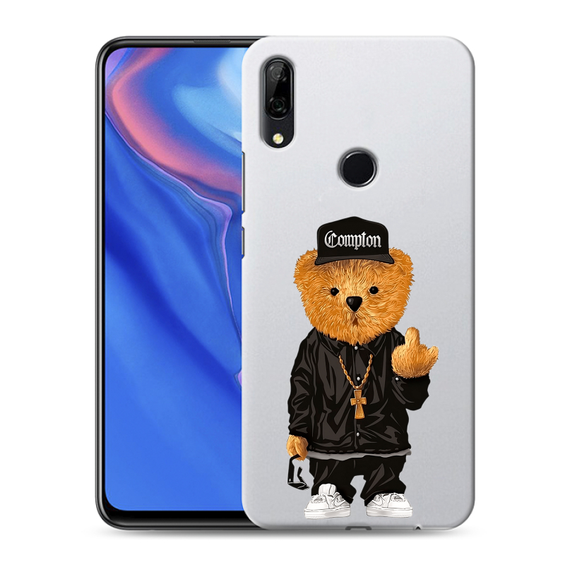 Силиконовый противоударный чехол на Huawei P Smart Z с принтом Плюшевый медведь Силиконовый противоударный чехол на Huawei P Smart Z с принтом Плюшевый медведь