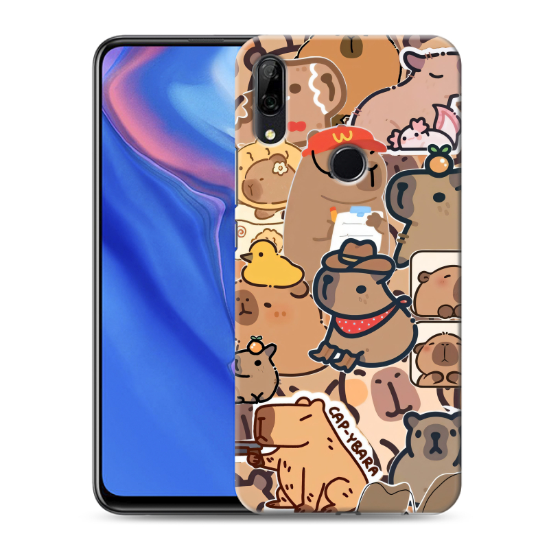 Пластиковый чехол на Huawei P Smart Z с принтом капибара Пластиковый чехол на Huawei P Smart Z с принтом капибара