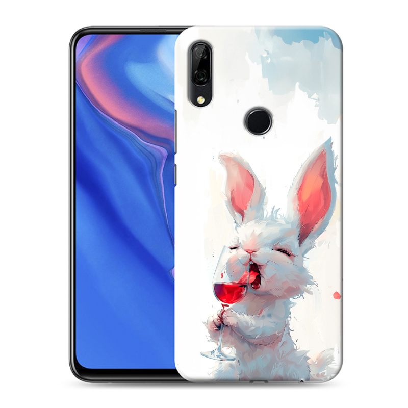 Пластиковый чехол на Huawei P Smart Z с принтом кролик зайчик Пластиковый чехол на Huawei P Smart Z с принтом кролик зайчик