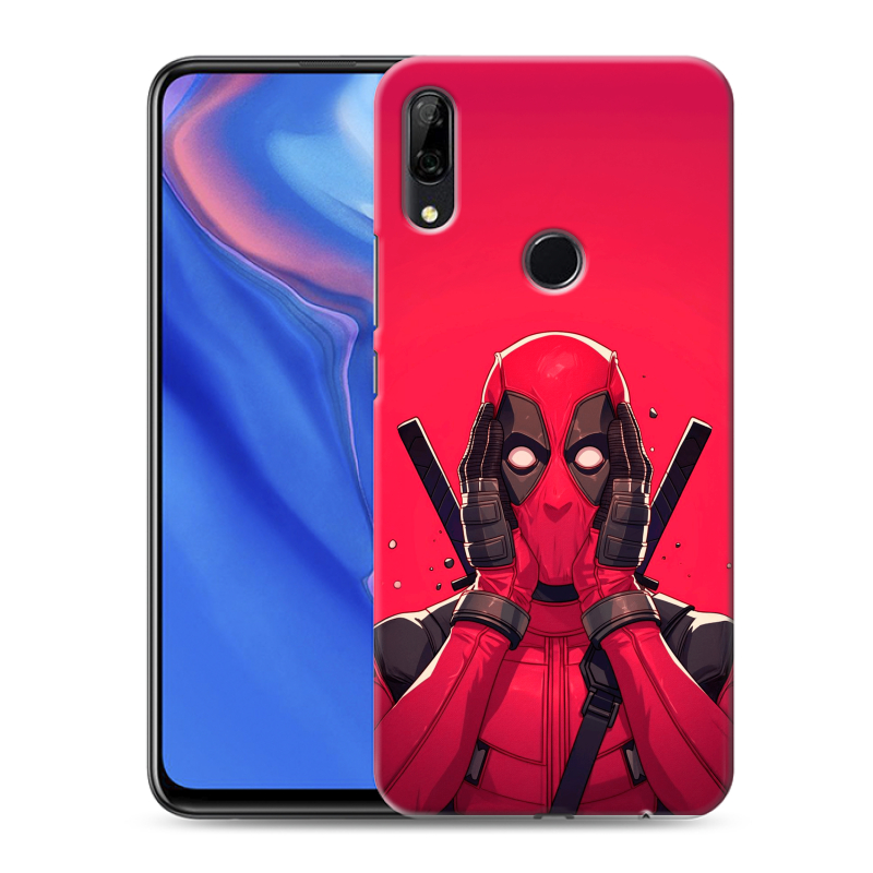 Силиконовый противоударный чехол на Huawei P Smart Z с принтом Дедпул Deadpool Силиконовый противоударный чехол на Huawei P Smart Z с принтом Дедпул Deadpool
