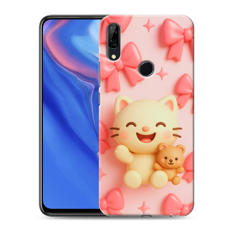 Силиконовый противоударный чехол на Huawei P Smart Z с принтом для девочек Силиконовый противоударный чехол на Huawei P Smart Z с принтом для девочек