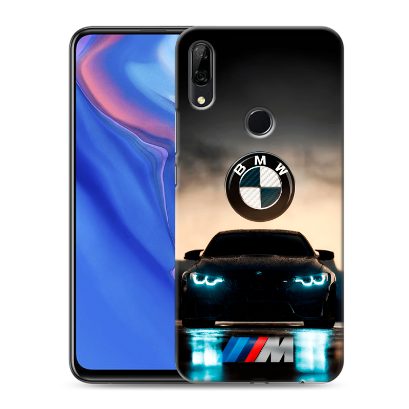 Силиконовый противоударный чехол на Huawei P Smart Z с принтом БМВ BMW Силиконовый противоударный чехол на Huawei P Smart Z с принтом БМВ BMW