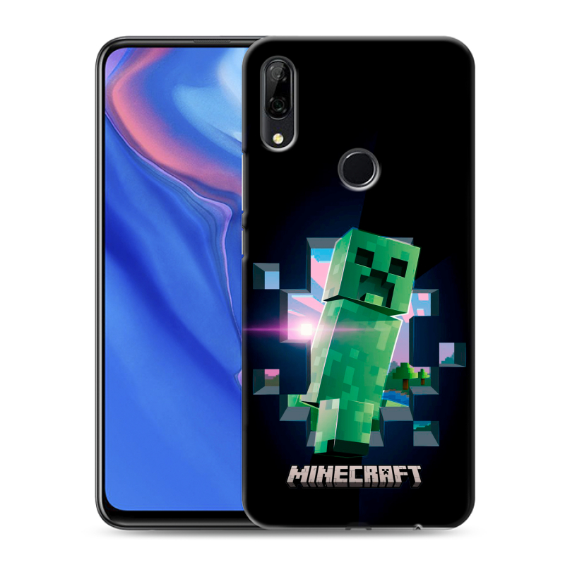 Силиконовый противоударный чехол на Huawei P Smart Z с принтом Майнкрафт Minecraft Силиконовый противоударный чехол на Huawei P Smart Z с принтом Майнкрафт Minecraft