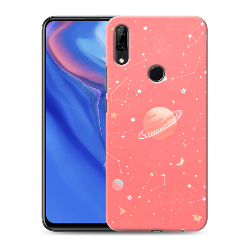 Пластиковый чехол на Huawei P Smart Z с принтом Розовый космос Пластиковый чехол на Huawei P Smart Z с принтом Розовый космос