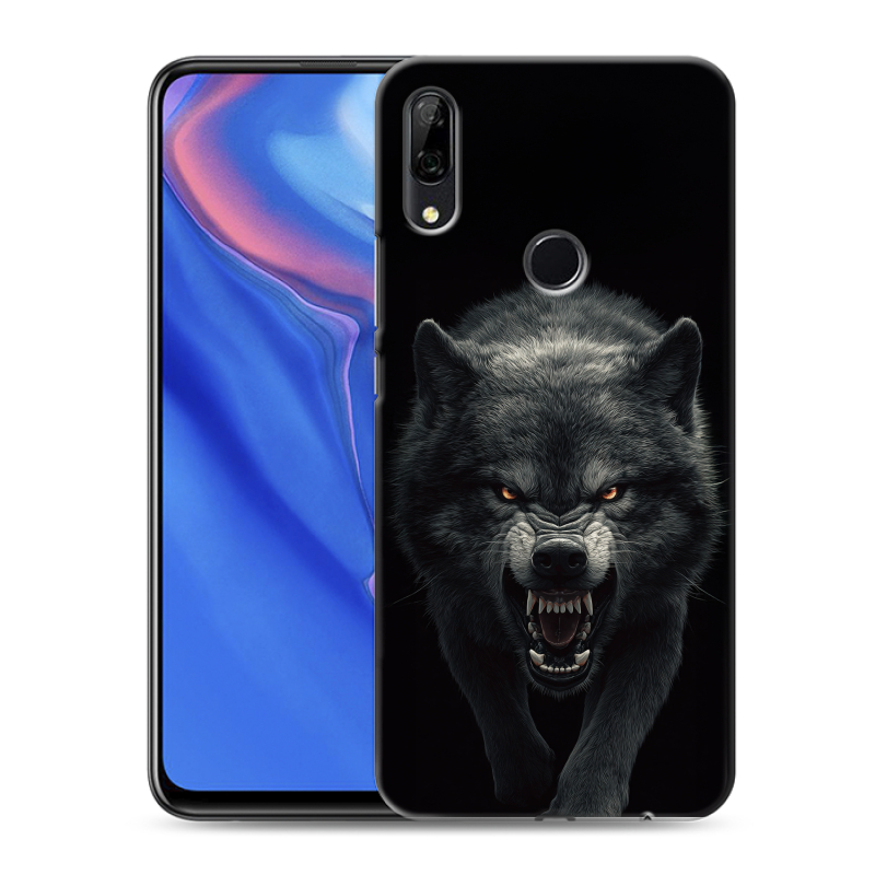 Пластиковый чехол на Huawei P Smart Z с принтом Волк Пластиковый чехол на Huawei P Smart Z с принтом Волк