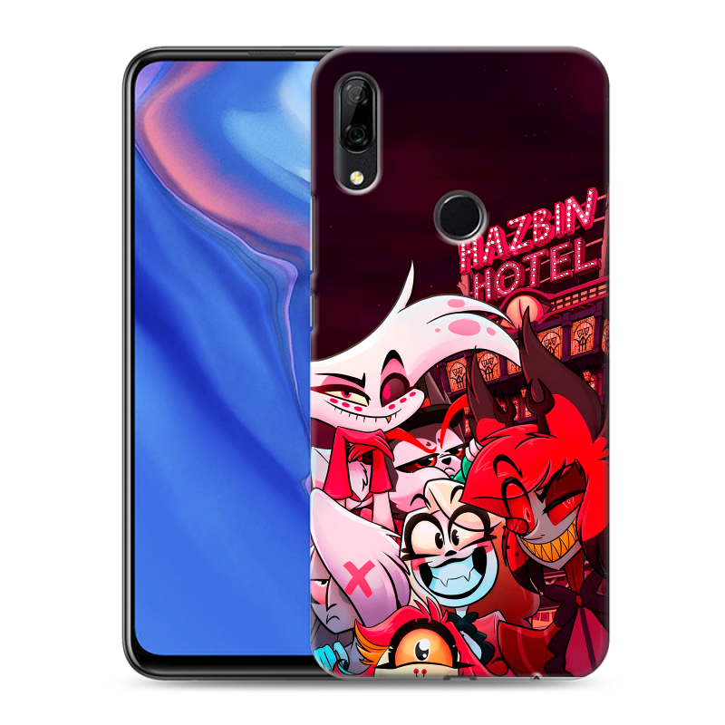 Силиконовый противоударный чехол на Huawei P Smart Z с принтом Hazbin Hotel Отель Хазбин Силиконовый противоударный чехол на Huawei P Smart Z с принтом Hazbin Hotel Отель Хазбин