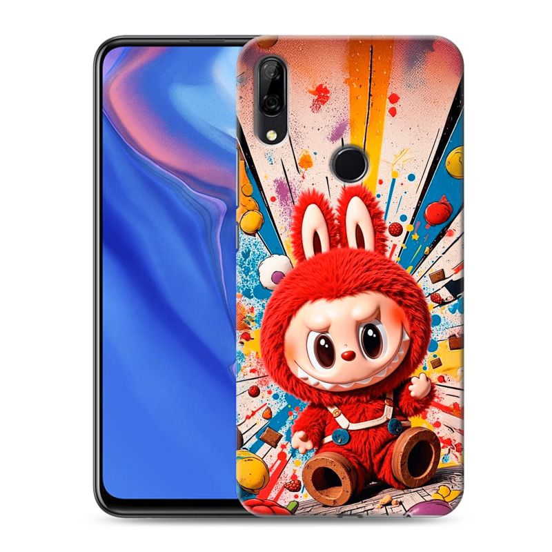 Силиконовый противоударный чехол на Huawei P Smart Z с принтом Labubu Лабубу Силиконовый противоударный чехол на Huawei P Smart Z с принтом Labubu Лабубу