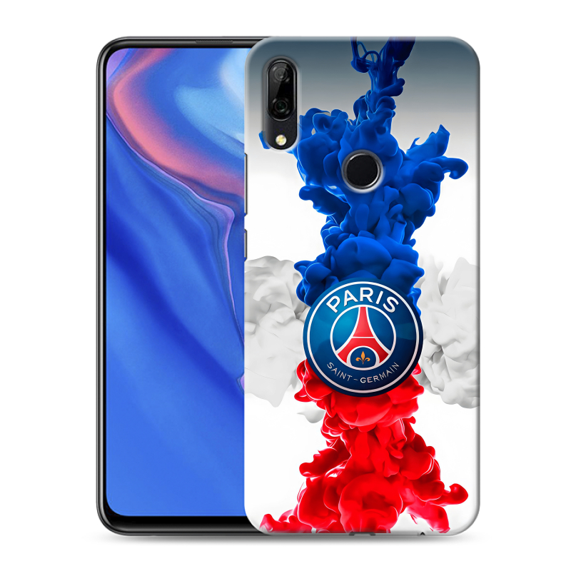 Силиконовый противоударный чехол на Huawei P Smart Z с принтом PSG ПСЖ Силиконовый противоударный чехол на Huawei P Smart Z с принтом PSG ПСЖ