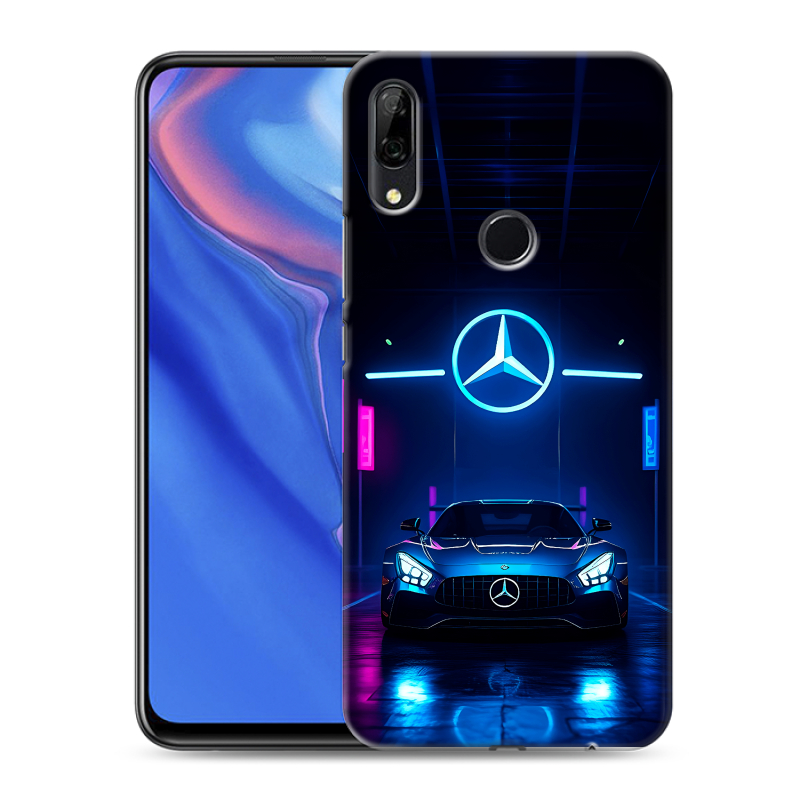 Пластиковый чехол на Huawei P Smart Z с принтом Mercedes Мерседес Пластиковый чехол на Huawei P Smart Z с принтом Mercedes Мерседес