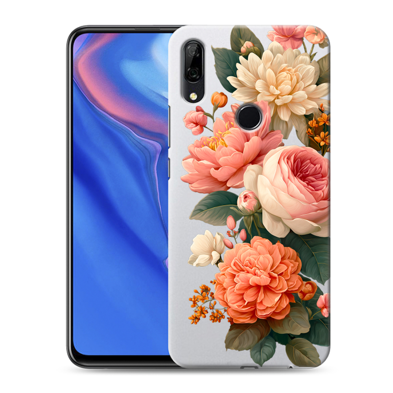 Пластиковый чехол на Huawei P Smart Z с принтом цветы Пластиковый чехол на Huawei P Smart Z с принтом цветы