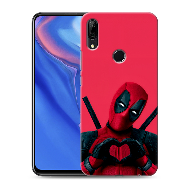 Силиконовый противоударный чехол на Huawei P Smart Z с принтом Дедпул Deadpool Силиконовый противоударный чехол на Huawei P Smart Z с принтом Дедпул Deadpool