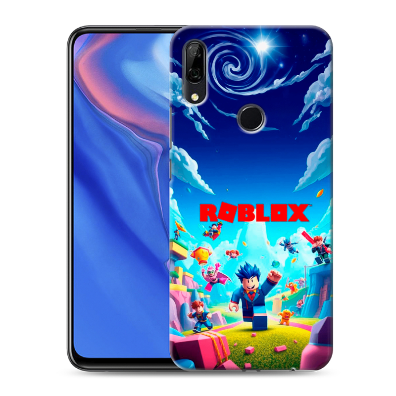 Силиконовый противоударный чехол на Huawei P Smart Z с принтом Roblox Роблокс Силиконовый противоударный чехол на Huawei P Smart Z с принтом Roblox Роблокс