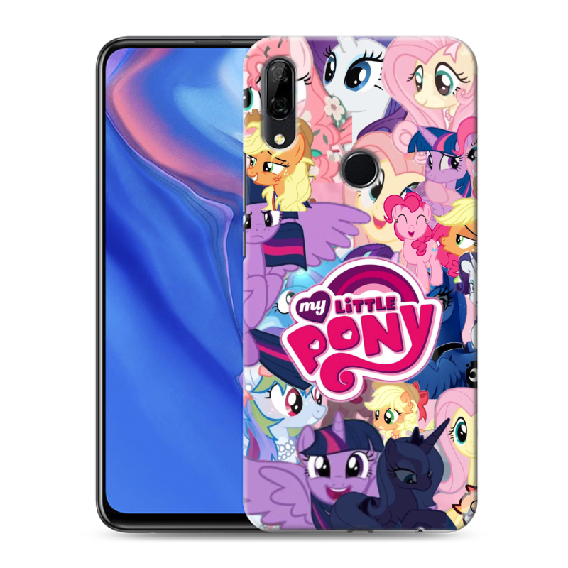 Силиконовый противоударный чехол на Huawei P Smart Z с принтом My little pony Дружба чудо Силиконовый противоударный чехол на Huawei P Smart Z с принтом My little pony Дружба чудо