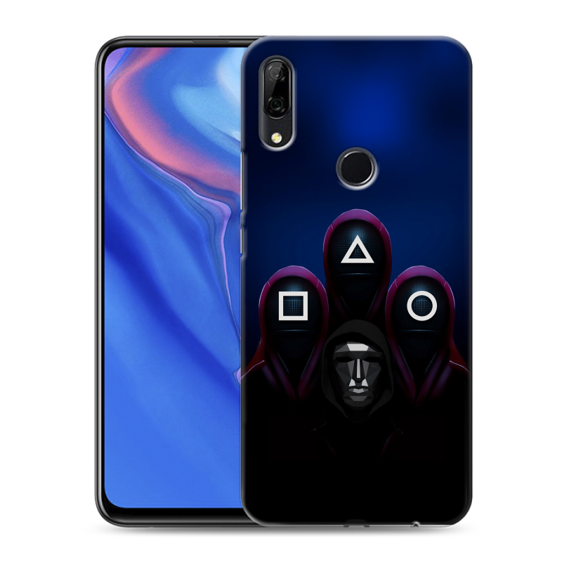 Силиконовый противоударный чехол на Huawei P Smart Z с принтом Игра Кальмара Силиконовый противоударный чехол на Huawei P Smart Z с принтом Игра Кальмара