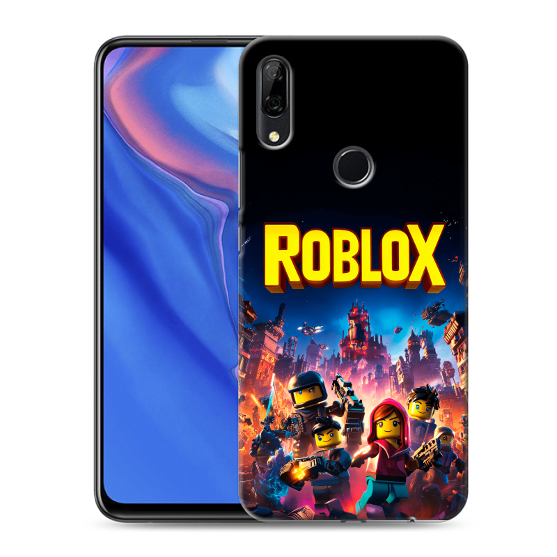 Силиконовый противоударный чехол на Huawei P Smart Z с принтом Roblox Роблокс Силиконовый противоударный чехол на Huawei P Smart Z с принтом Roblox Роблокс