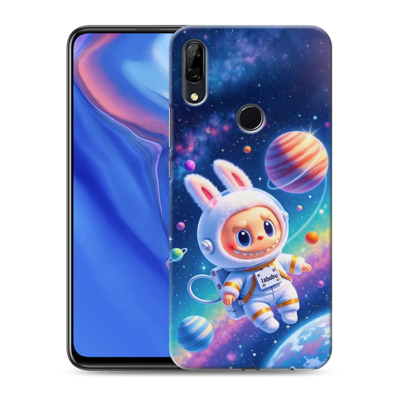Силиконовый противоударный чехол на Huawei P Smart Z с принтом Labubu Лабубу Силиконовый противоударный чехол на Huawei P Smart Z с принтом Labubu Лабубу