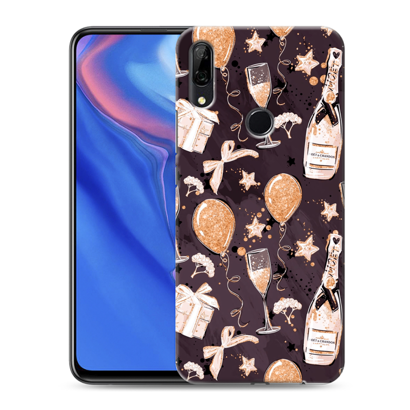 Силиконовый противоударный чехол на Huawei P Smart Z с принтом Новый год Силиконовый противоударный чехол на Huawei P Smart Z с принтом Новый год