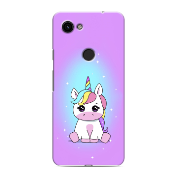 Пластиковый чехол на Google Pixel 3a с принтом Единорог