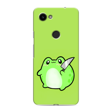Пластиковый чехол на Google Pixel 3a с принтом Лягушенок Пластиковый чехол на Google Pixel 3a с принтом Лягушенок